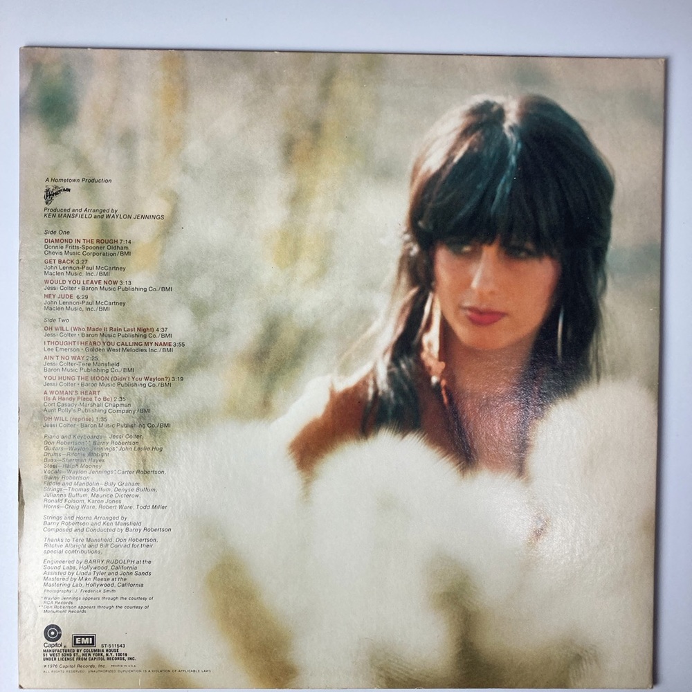 Jessi Coulter Diamond In The Rough Vintage Vinyl Record Album - Picture 2 of 4